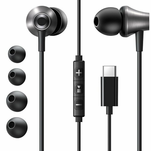 Проводные наушники UGREEN EP105 35754 In-Ear Earphones Type-C Цвет черный 137900₽