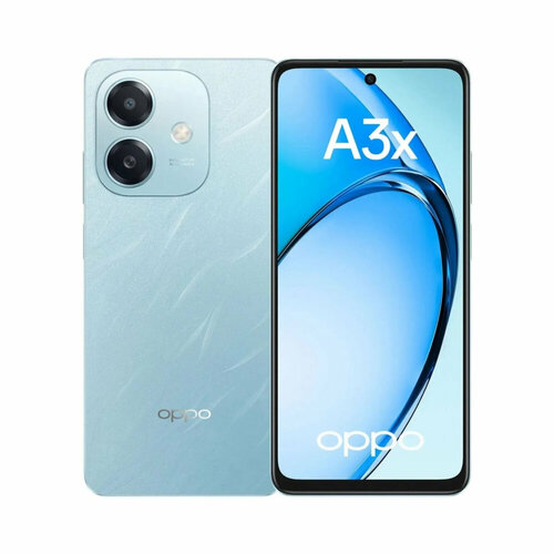 Смартфон OPPO A3x CPH2641 4128GB Лазурный Ростест EAC 11490₽