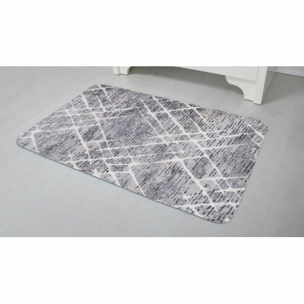 Ковер Plato Hali Parantez Class 9161 Nehir 4085 Gray&Black Прямоугольник (0.8x1.2 м)