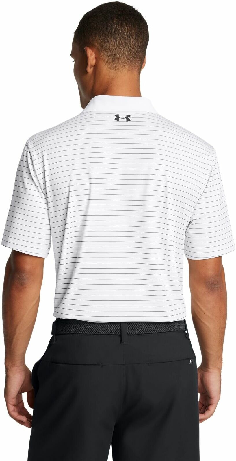 Поло Under Armour UA Perf 3.0 Stripe Polo, размер XL, белый, — фото 1
