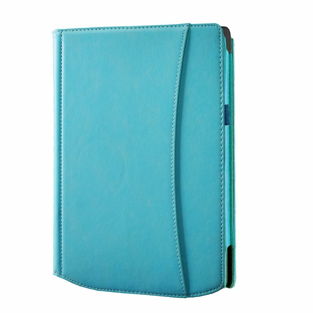Противоударный Чехол-обложка для электронной книги pocketbook InkPad X /Универсальный Чехол книжка для pocketbook PB1040, экокожа, Небесно-синий