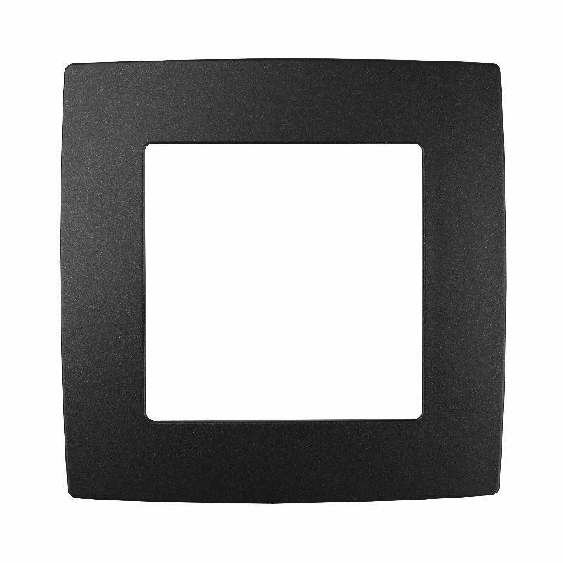 Рамка одиночная Эра антрацит.