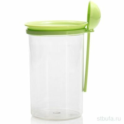 Банка для сыпучих продуктов с ложкой 07л. арт. С306