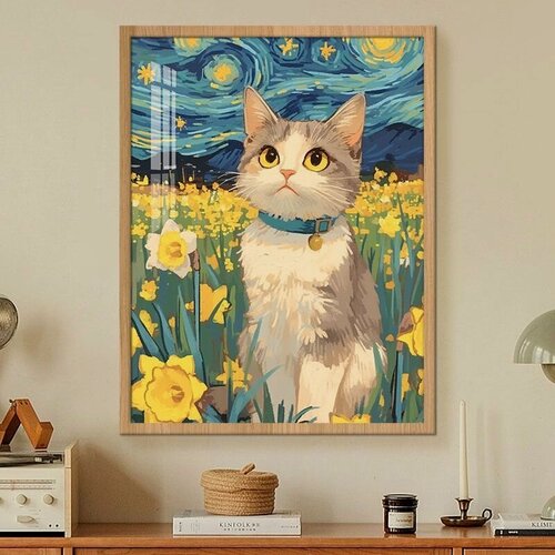 Изображение товара Вышивка крестом, набор для вышивания крестом, канва 11CT 40x50 см, полная зашивка (без подрамника, без рамы)