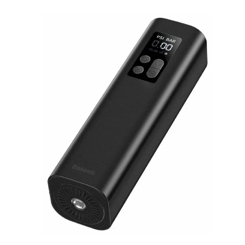 Портативный насос для авто мячей BASEUS Super Mini Inflator Pump Компрессор с фонариком черный CRCQ000001 2550₽