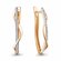 Серьги Diamant online, серебро, 925 проба, золочение, фианит