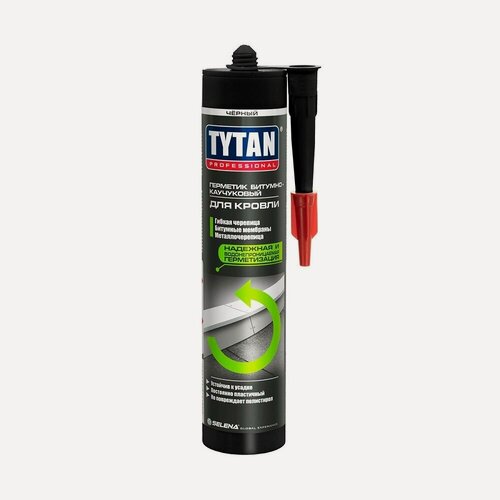 Изображение товара Герметик для кровли Tytan Professional битумно-каучуковый черный (310мл)
