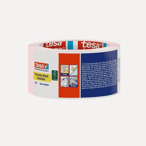 Изображение товара Лента малярная розовая Tesa 4333-21 (50мм*50м)