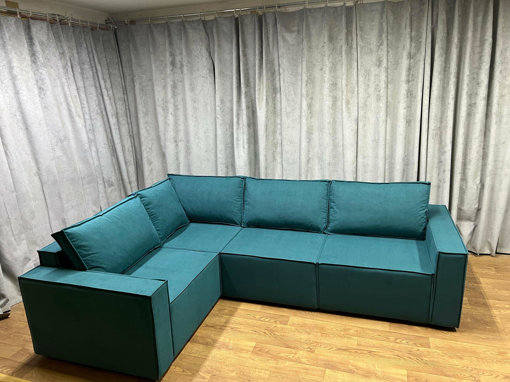 Угловой диван Лофт еврокнижка, 280*210см, антивандальный велюр