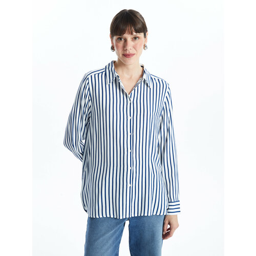 фото Рубашка lc waikiki, размер 46, blue striped