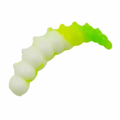 Силиконовые приманки Cool Place Big Junior Stretch, белый/шартрез/зеленый, сыр