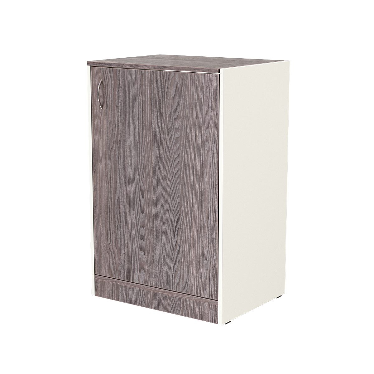 Прилавок вход-выход "тандем" (600мм), Ясень Анкор темный и Белый