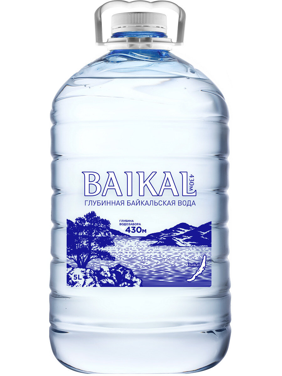 Глубинная байкальская вода BAIKAL430 5 л, пэт, 1 шт — фото 1