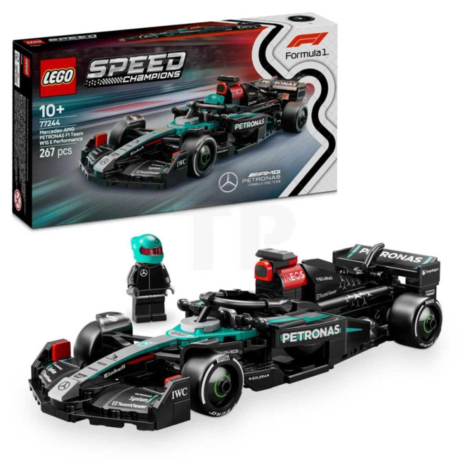 Конструктор Гоночный автомобиль Mercedes-AMG F1 W15 Speed Champions 77244