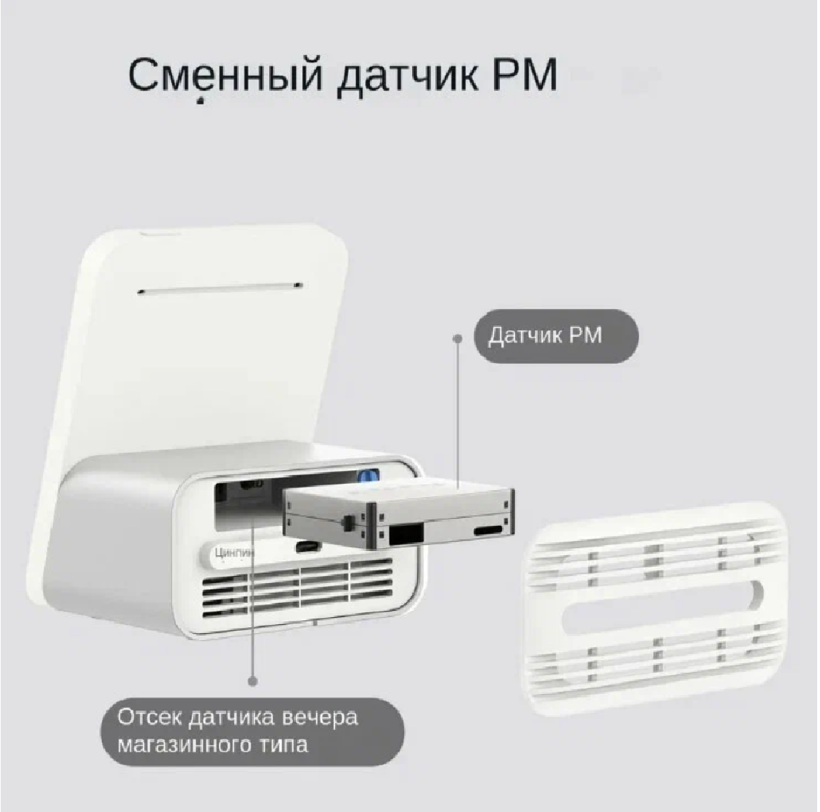 Изображение Анализатор качества воздуха Qingping Air Monitor CGS2 White, белый