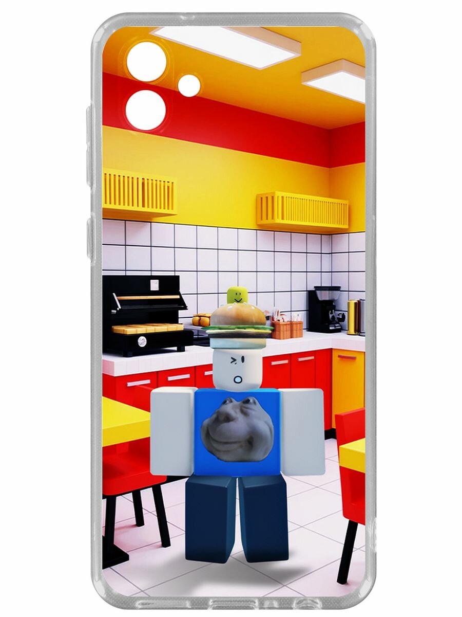 Чехол-накладка Krutoff Clear Case Roblox-Форсакен 007n7 (Forsaken 007n7) для Samsung Galaxy A04 (A045)