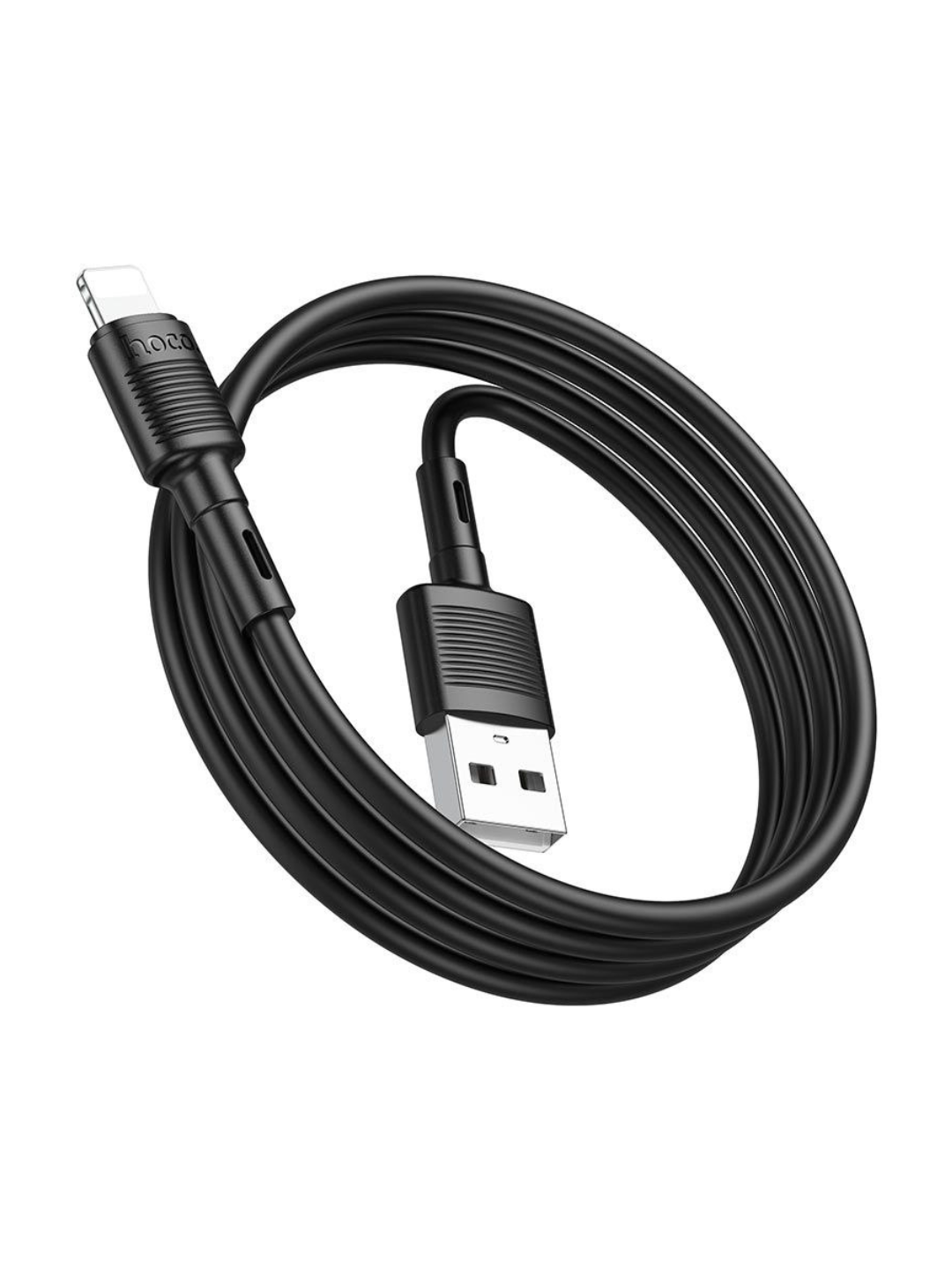 Кабель Type-C "HOCO X83", для зарядки, алюминиевый проводник, черный — фото 1