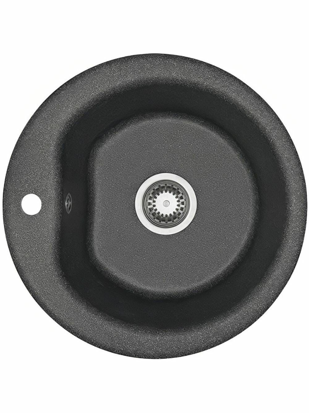 Мойка керамогранитная Aquaton Мида (510х210х510) круглая одинарная графит 1A712732MD210