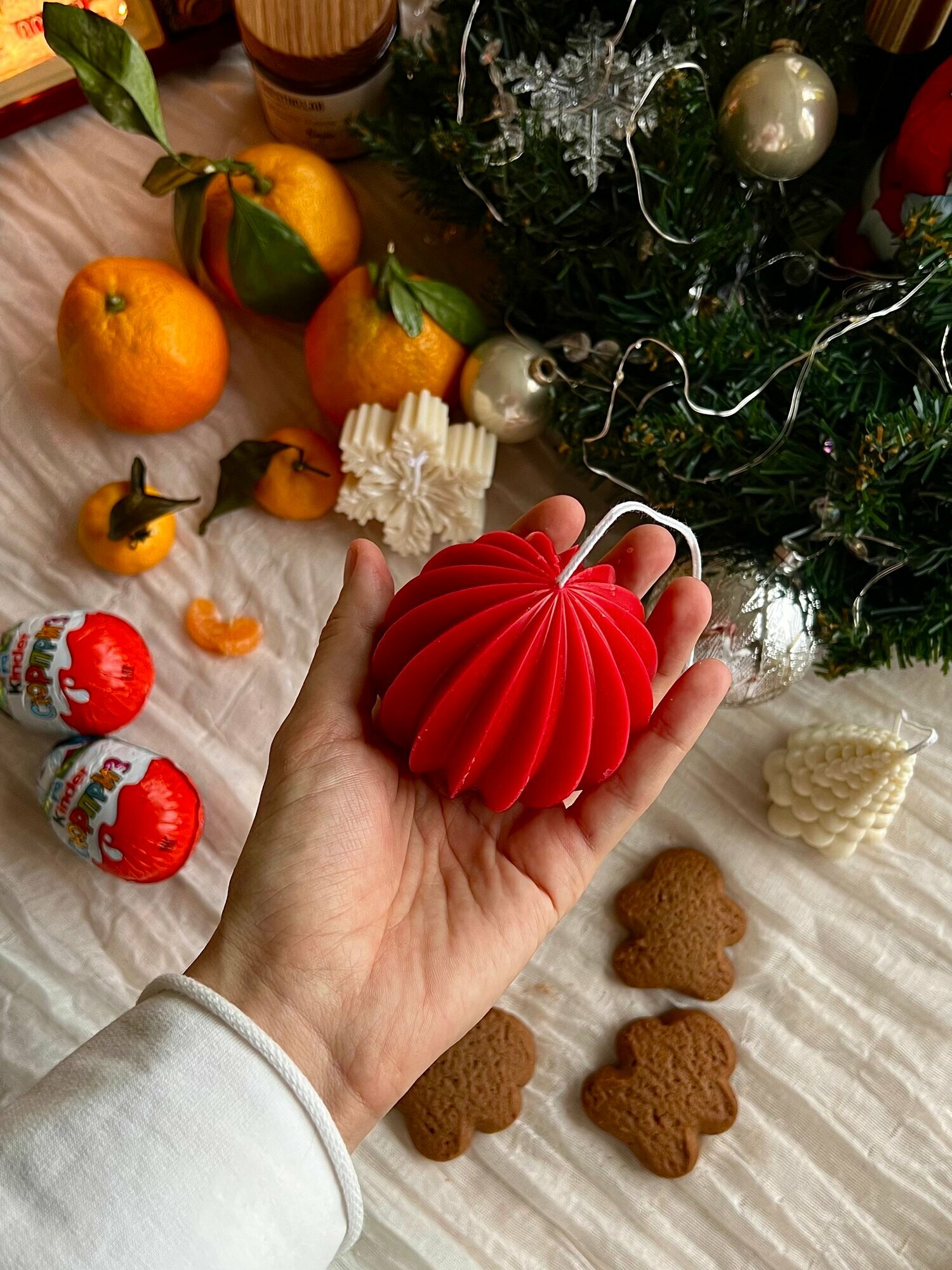 Свеча интерьерная новогодняя 