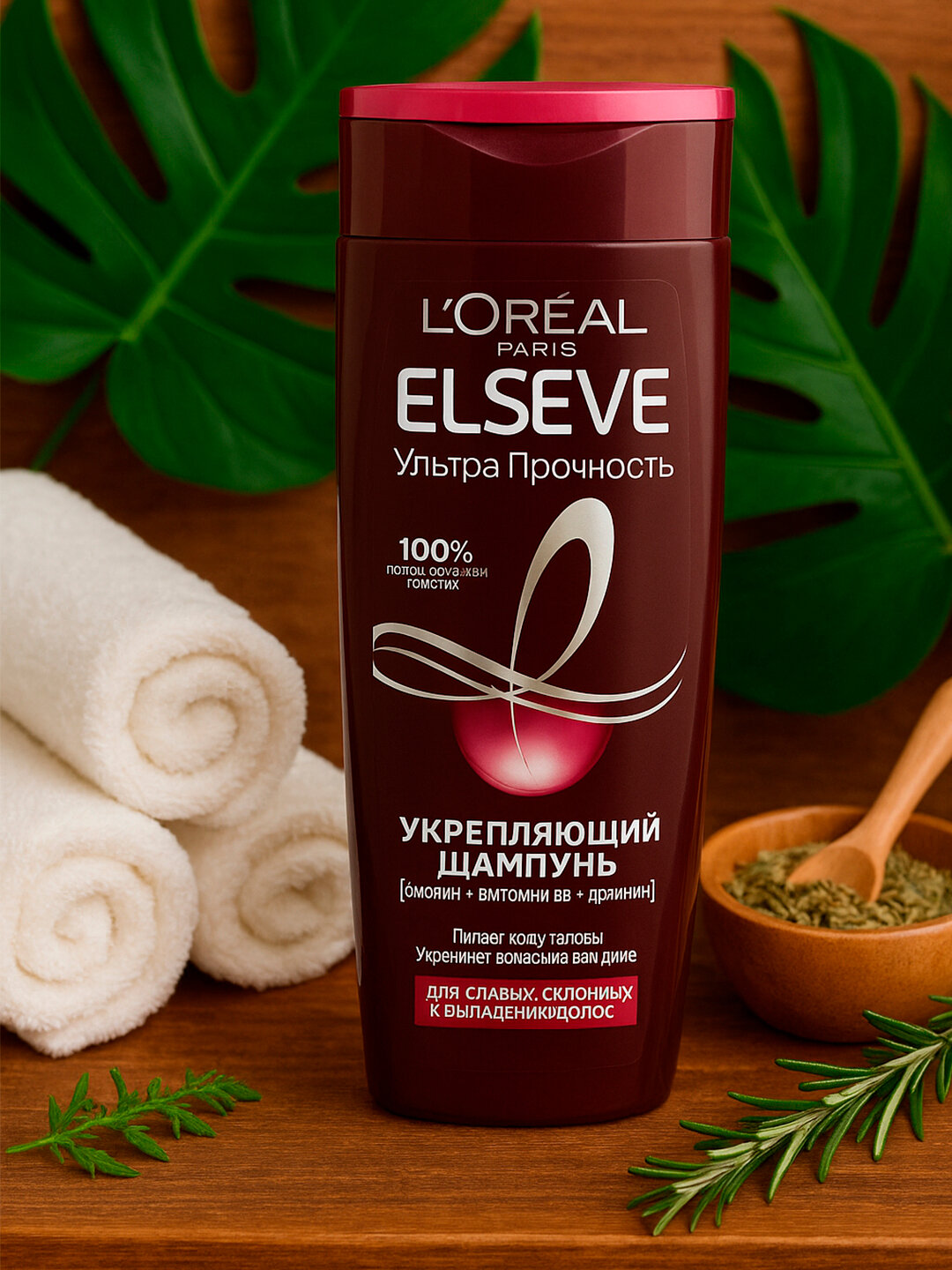 Шампунь Elseve Ультра Прочность для волос, укрепляющий, 400мл