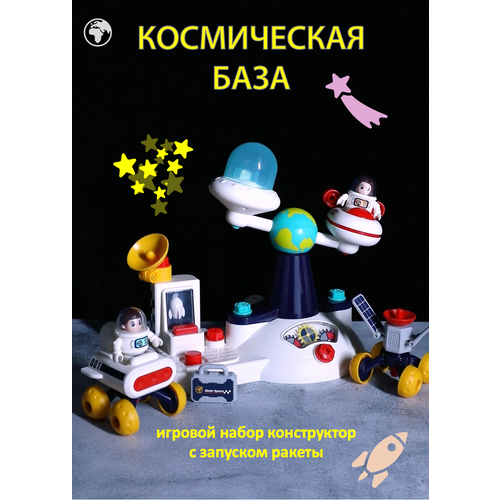 Игровой набор конструктор с отверткой MIUKIDS Космическая база FCJ1029756