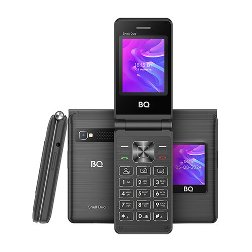 BQ 2412 Shell Duo, 2 SIM, черный сотовый телефон bq 2412 shell duo black