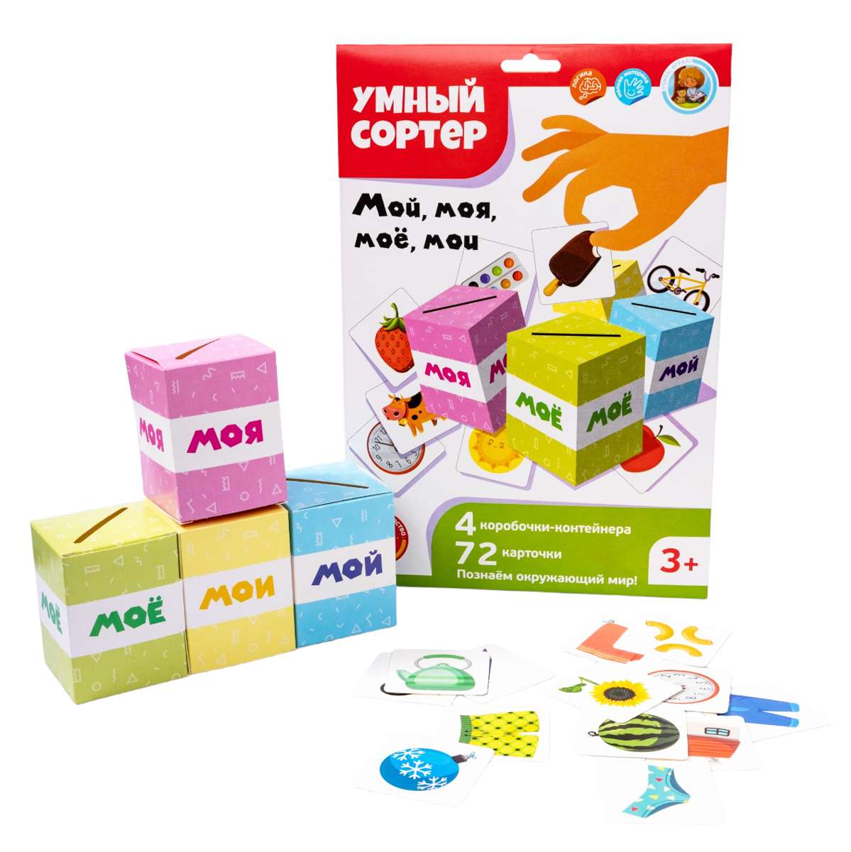 фото Развивающая игра Умный сортер "Мой, моя, моё, мои" 04868, Десятое Королевство