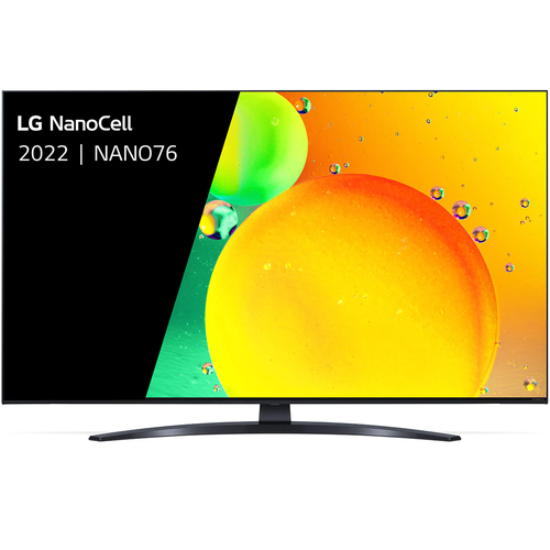 43 Телевизор LG 43NANO766QA 2022 IPS RU, синяя сажа телевизор 65 hisense 65e7hq черный 3840x2160 60 гц wi fi smart tv 4 х hdmi 2 х usb rj 45 bluetooth