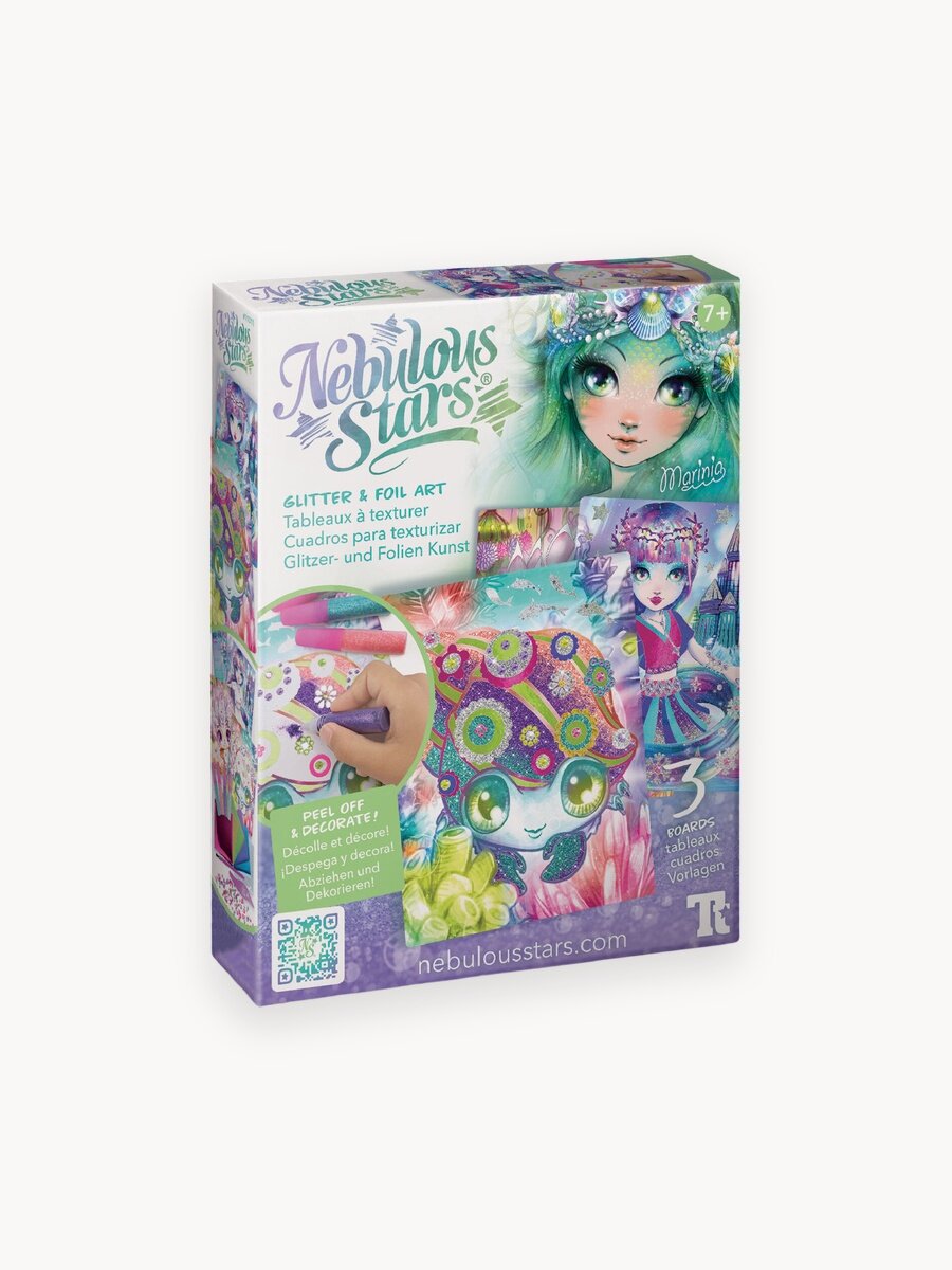 Серия Marinia: Набор аппликаций из фольги для девочек "Волшебный блеск" (3 заготовки для поделок), 11011_NSDA