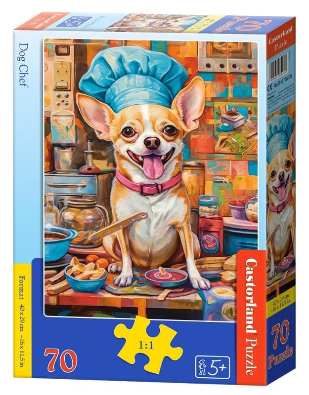 Пазл Castorland Dog Chef, 70 элементов, для детей