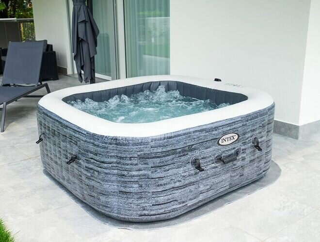 SPA бассейн PureSpa Greystone Deluxe 196x71 (диагональ 239 см), Intex 28452