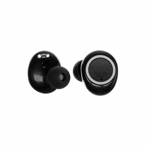Наушники беспроводные LuazON VBT 120 вакуумные Bluetooth 50 300 мАч бокс черные комплект из 2 шт 305000₽