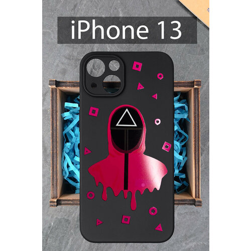 Силиконовый чехол Игра в кальмара 1 для Apple iPhone 13 / Айфон 13 силиконовый чехол игра в кальмара 3 для apple iphone 13 mini айфон 13 мини