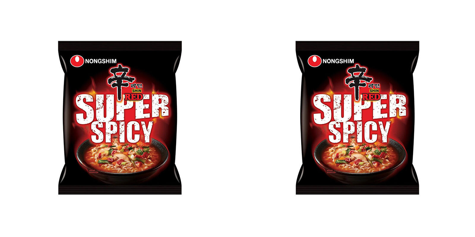 Nongshim Лапша быстрого приготовления Шин Рэд супер острая, 120 гр , 2 шт