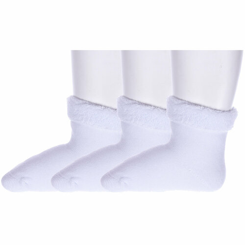 фото Носки rusocks 3 пары, размер 11-12, белый