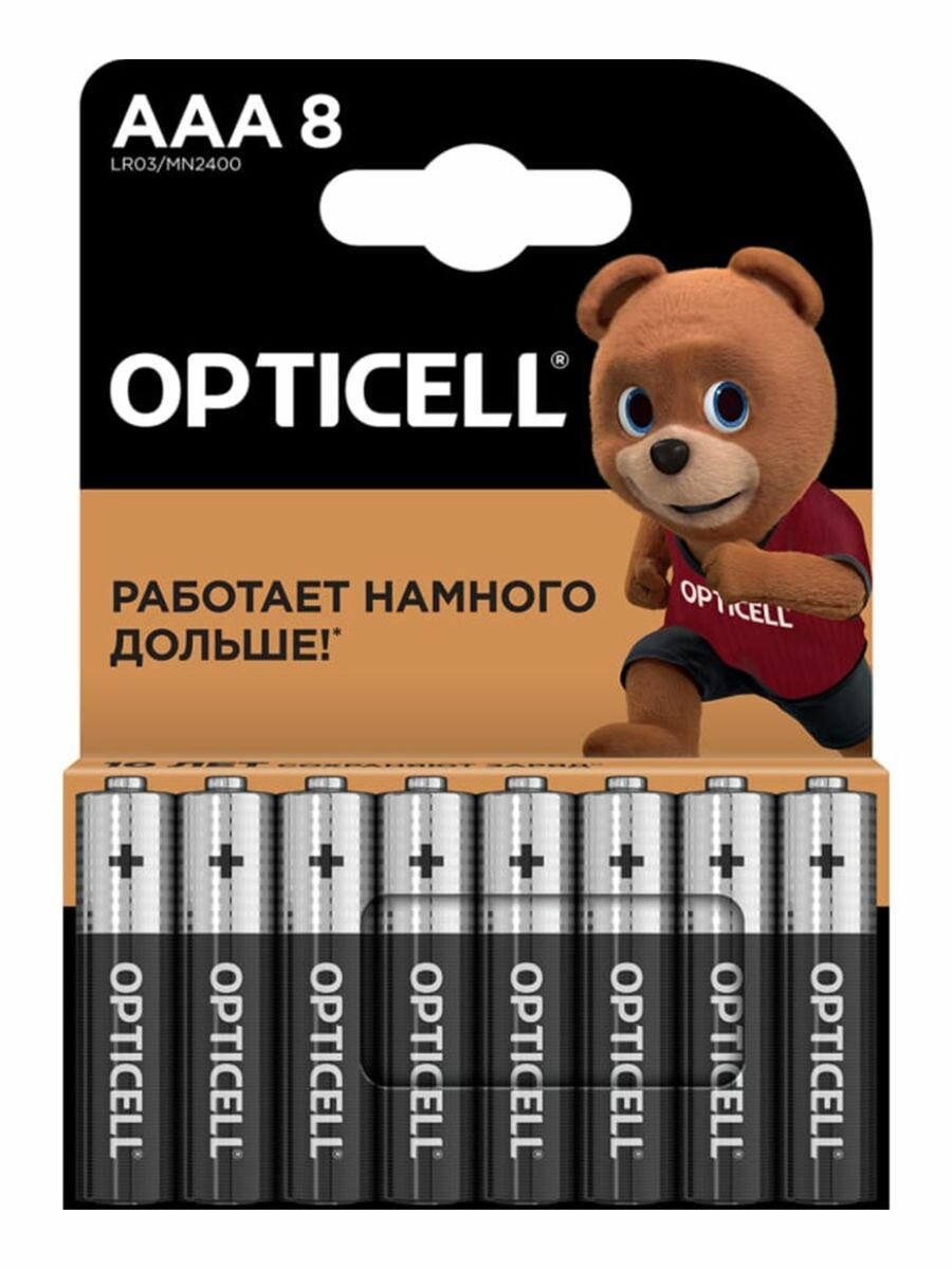 Элемент питания OPTICELL AAA BASIC LR03 BL8 - 8 шт