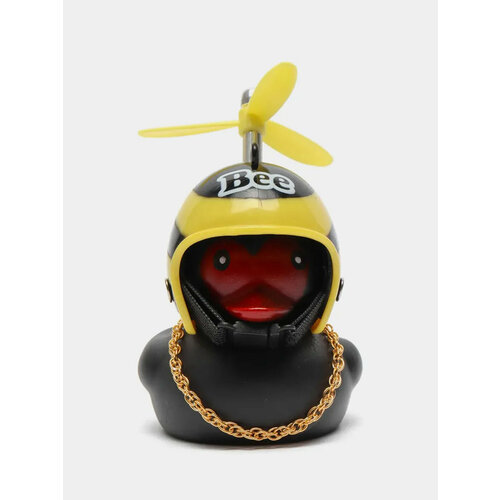 Игрушка утка в шлеме с пропеллером и в очках в машину Цвет Лимонный 599₽