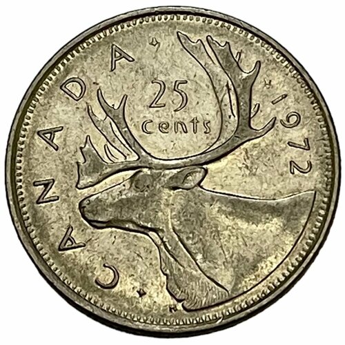 Канада 25 центов 1972 г. канада 25 центов 1900 г подпись courtney