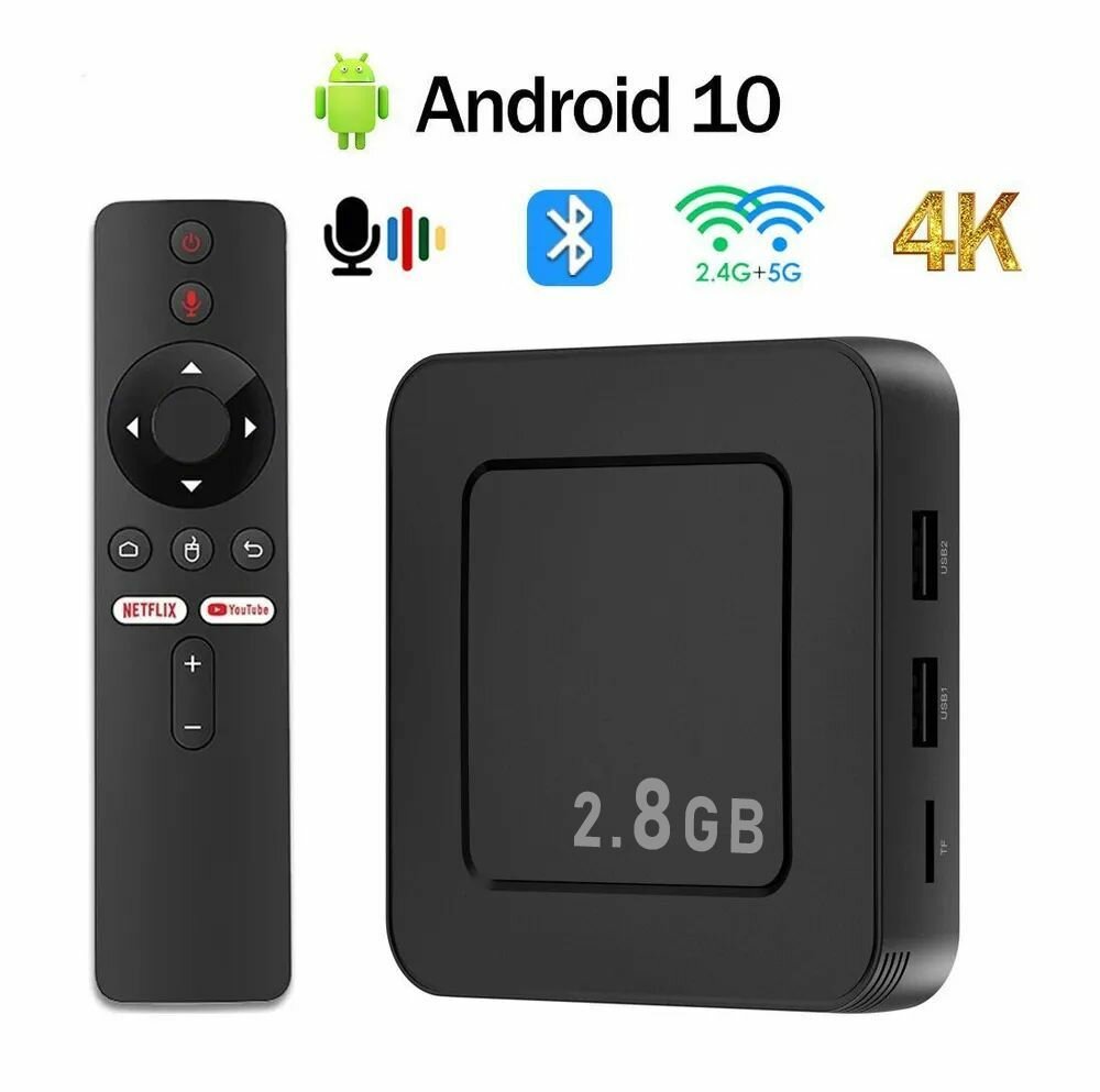 TOX-Z6-2/8 TV приставка HDR 4K Android TV Box Android-приставка медиаплеер / Смарт-ТВ