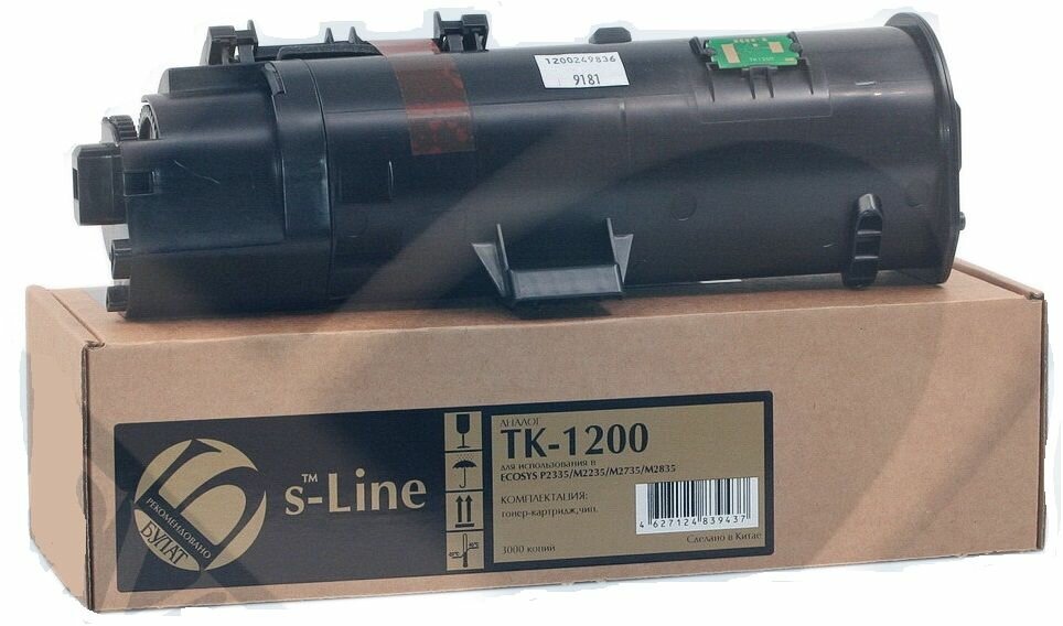 Тонер-картридж булат s-Line TK-1200 черный, для Kyocera