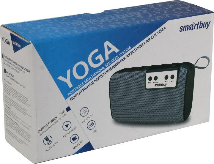 Портативная колонка SmartBuy YOGA bluetooth 5.0 FM SD черная - фото №17