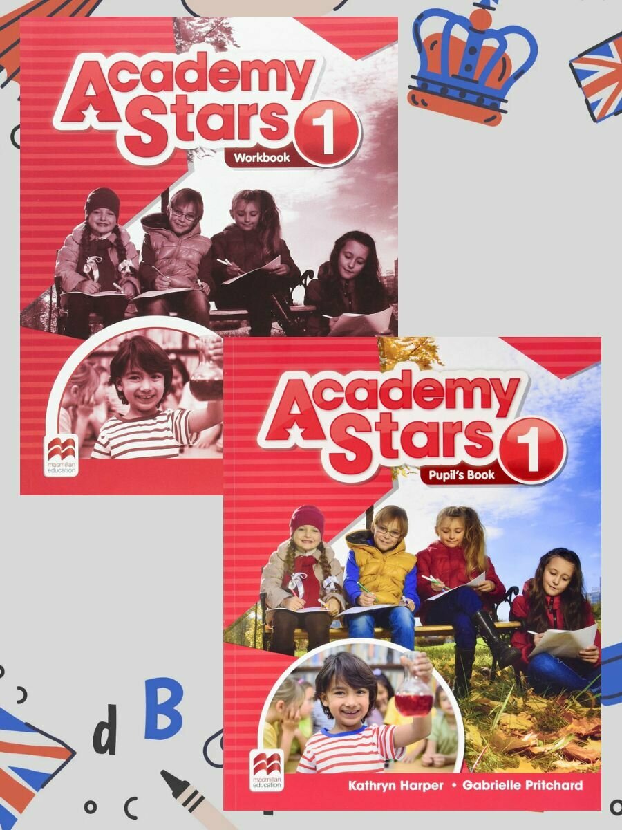 Academy Stars 1 Pupils Book (без кода) + Workbook + DVD