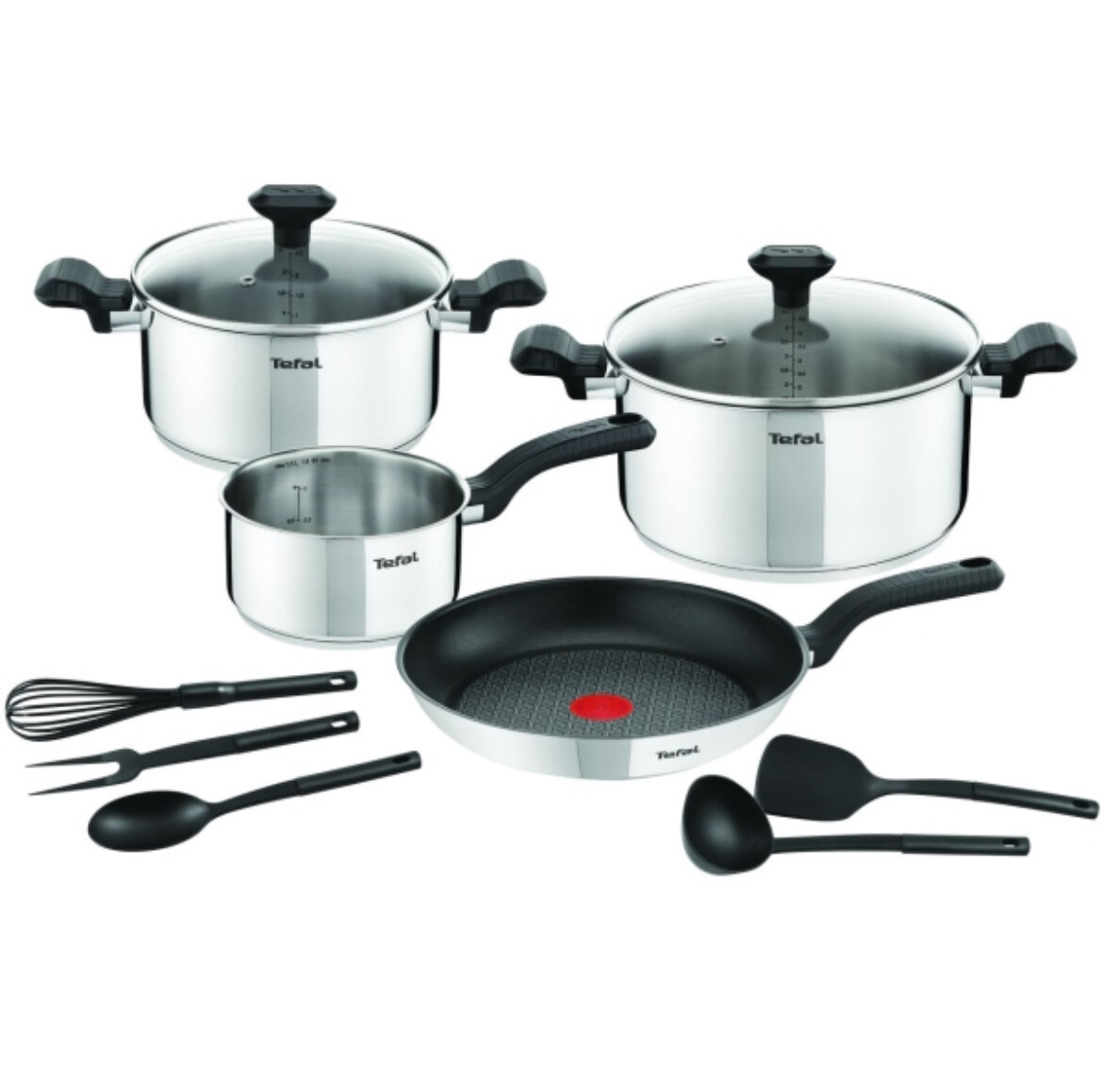 Набор посуды Tefal Comfort Max C973SB34 11 пр. серебристый