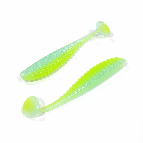 Силиконовая приманка REINS S CAPE SHAD 3.5 Цв. L12 - Ice Chartreuse