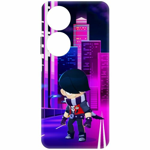 Чехол-накладка Krutoff Soft Case Brawl Stars - Эдгар для Honor X7b черный чехол накладка krutoff soft case brawl stars эдгар для honor x50i черный