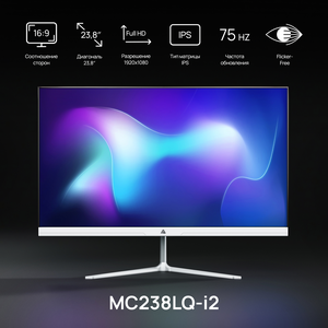 23.8"Монитор MC238LQ-i2 ABR DISPLAY 23.8 FULL HD LED/IPS H75D178 A+ (White)