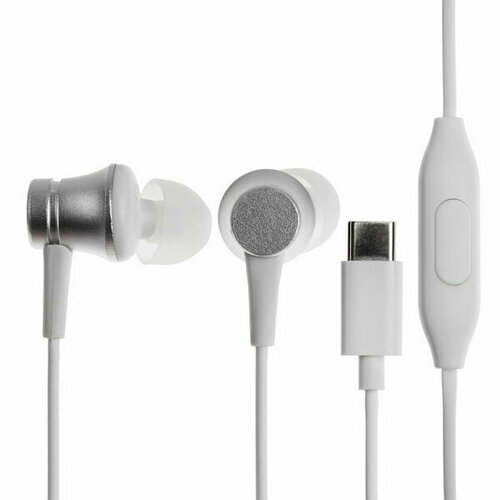 Наушники CB-53 проводные вакуумные микрофон 1 м Type-C белые 33700₽