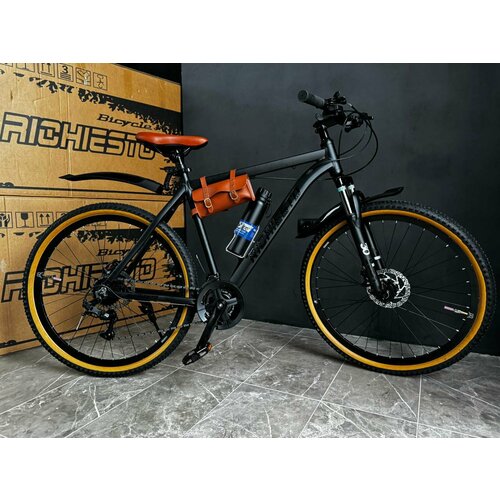 Велосипед 26 Richiesto алюминиевая рама 19 Горный Взрослый Подростковый черно-коричневый 25900₽