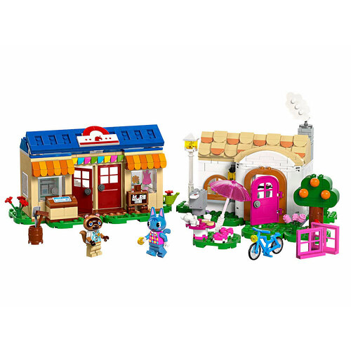 Конструктор LEGO Animal Crossing 77050 Конструктор Уголок Нука и дом Рози animal crossing anime figures cute kawaii animal crossing dream island animal image family portrait set of 16 gifts for children