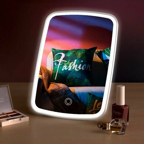 Зеркало для макияжа Jordan Jude LED Tri-color Makeup Mirror 3 цвета подсветки